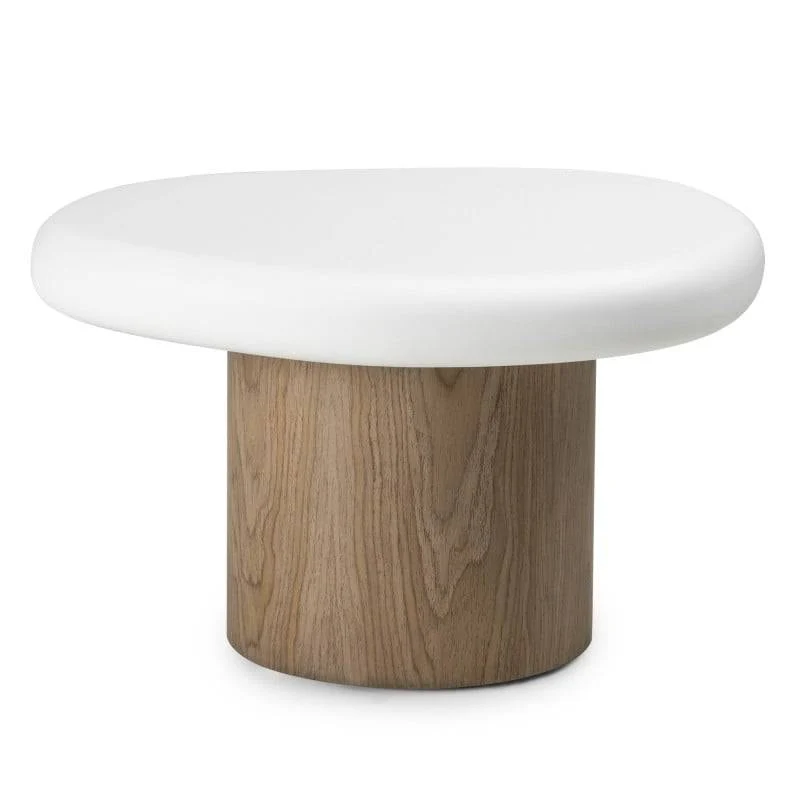 Tavolino OBUO 50 cm Bianco Noce