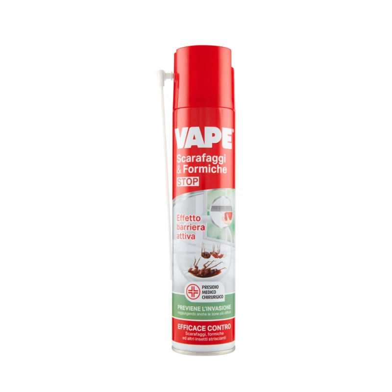 Vape Scarafaggi e Formiche Stop Spray Effetto Barriera Attiva 300ml