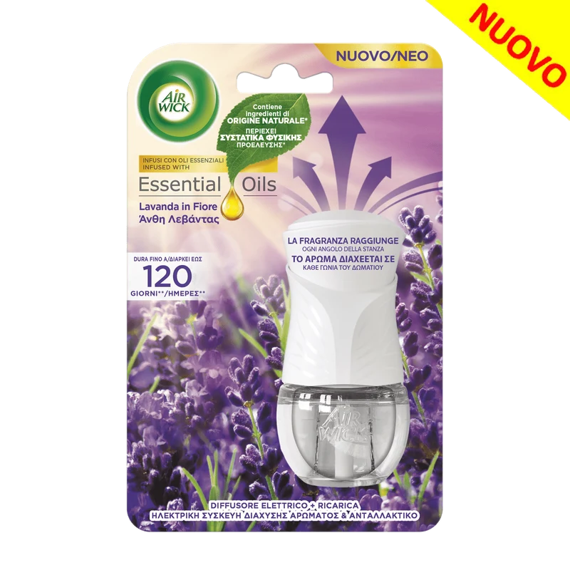 AIRWICK LAVANDA IN FIORE DIFFUSORE ELETTRICO DI FRAGRANZA CON RICARICA