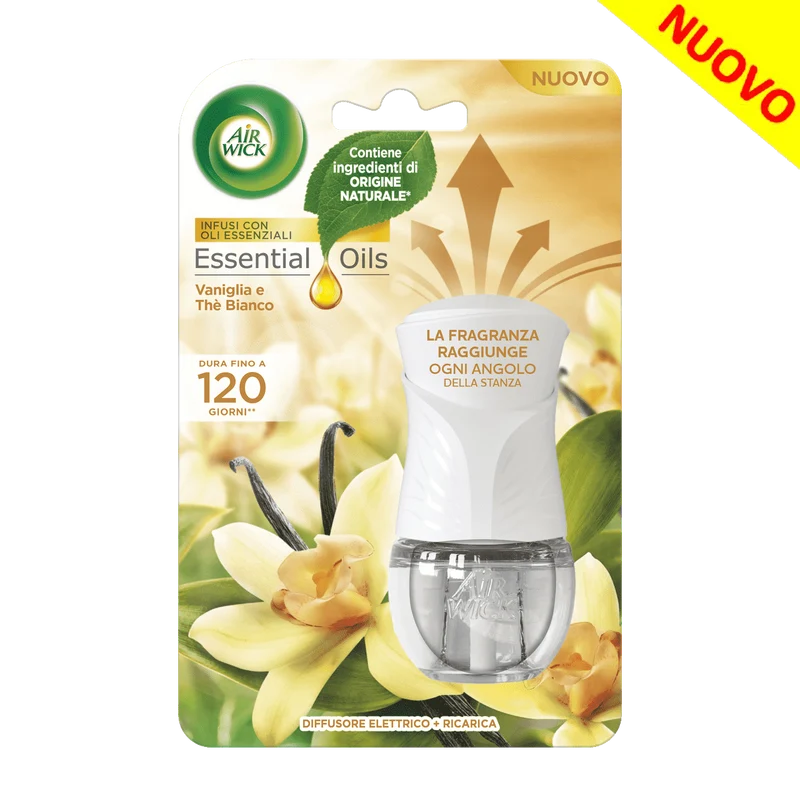 AIR WICK VANIGLIA E THÈ BIANCO DIFFUSORE ELETTRICO DI FRAGRANZA CON RICARICA