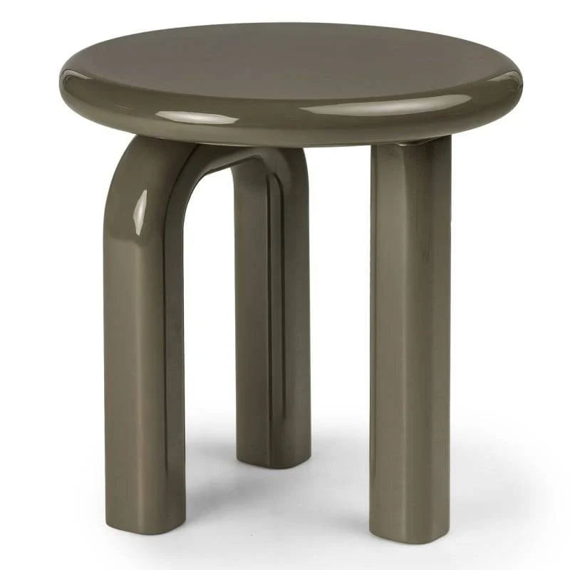 Tavolino laterale FLIM 50 cm, verde/grigio