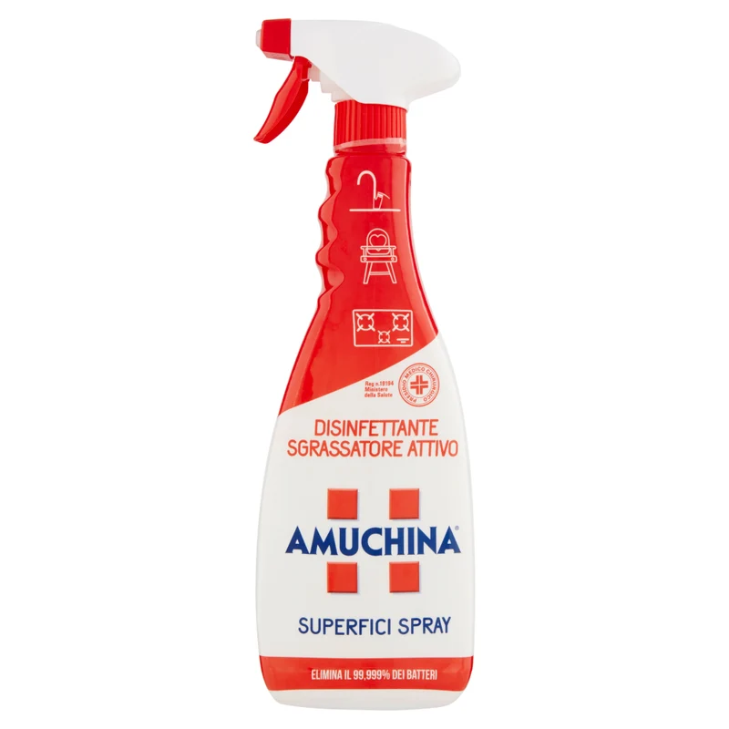 Amuchina Disinfettante Sgrassatore Attivo Superfici Spray 750 ml