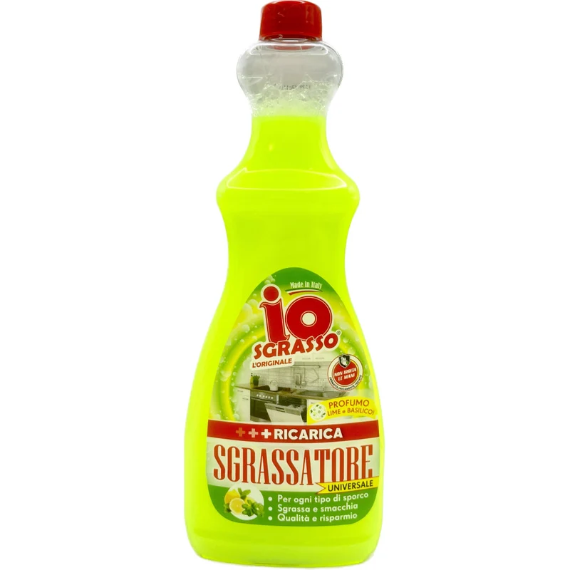 Io Sgrasso - Sgrassatore 625Ml - Ricarica - Lime E Basilico