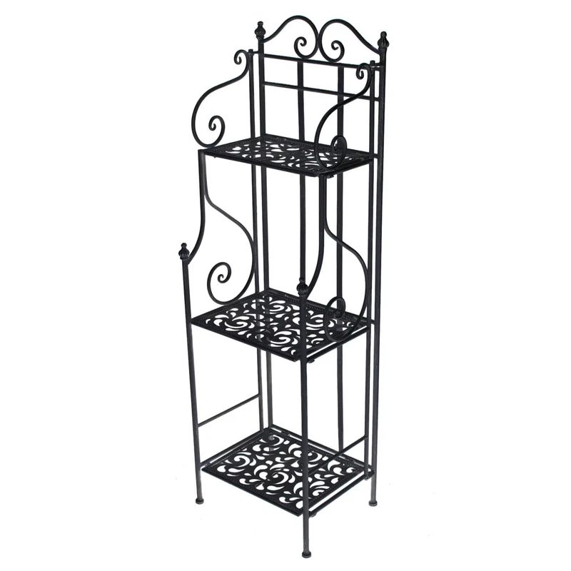 Scaffale Jessica Nero 3p Stretto 35x29x118 Cm
