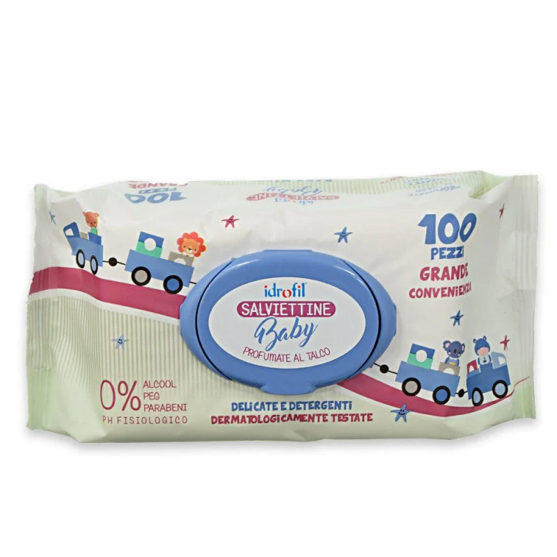 IDROFIL Salviettine Baby TALCO X100