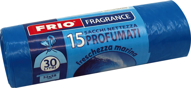 Frio Sacchi nettezza Profumati ,- Freschezza Marina 52 x 58cm 15 Buste 30 LT