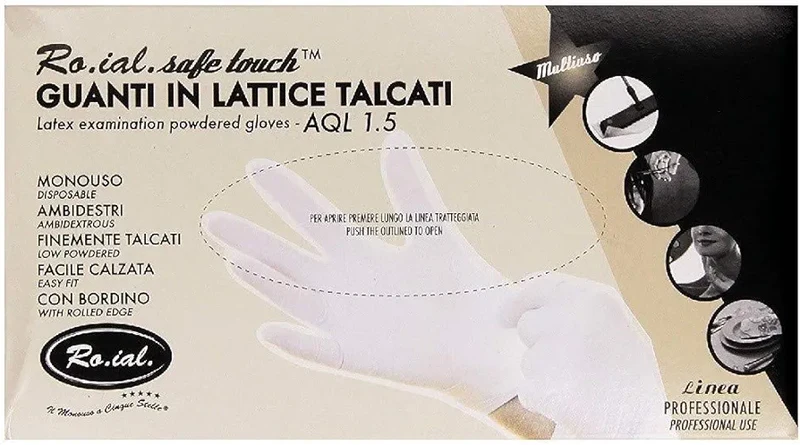 Ro.ial. safe touch Guanti in lattice taglia L/ Large confezione da 100pz