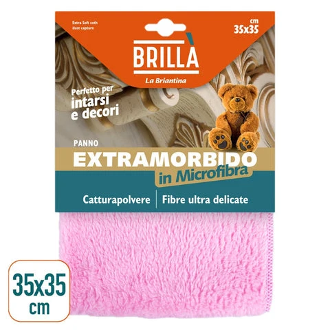 Brillà - Panno in microfibra Extramorbido 35x35