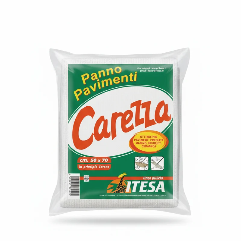 ITESA Carezza Panno Pavimenti 100% Cotone 50x70 cm | Super Assorbente e Delicato | Ideale per Parquet Marmo Cotto e Ceramica | Made in Italy