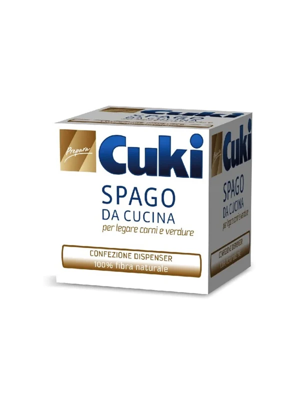 Cuki Spago da Cucina Candido | 100% Cotone Naturale Certificato | Resistente al Calore per Arrosti e Legature Alimentari