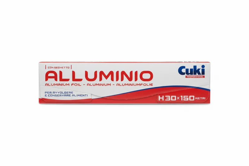 Cuki Alluminio Professionale 150 Metri | Tecnologia Alustrong Doppia Forza | Spessore Maggiorato | Altezza 30 cm