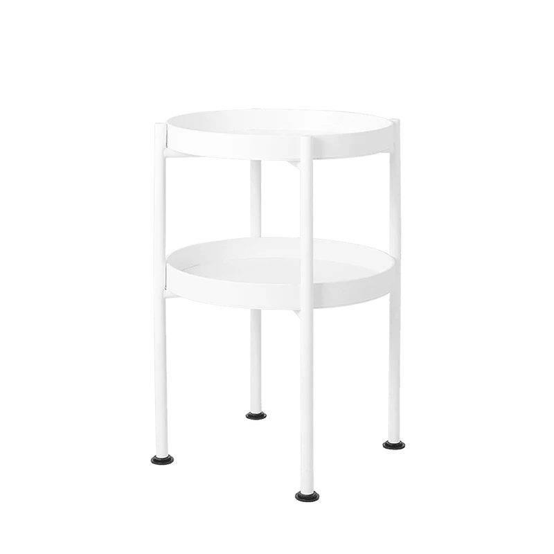 Tavolino laterale HANNA METAL 40-2F - bianco