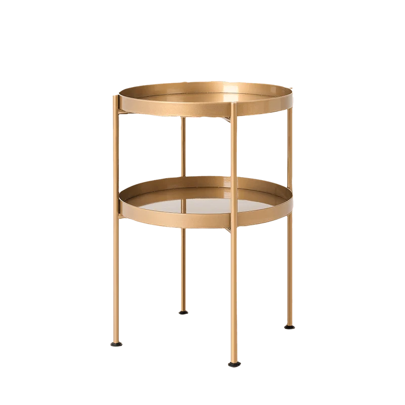 Tavolino laterale HANNA METAL 40-2F - oro