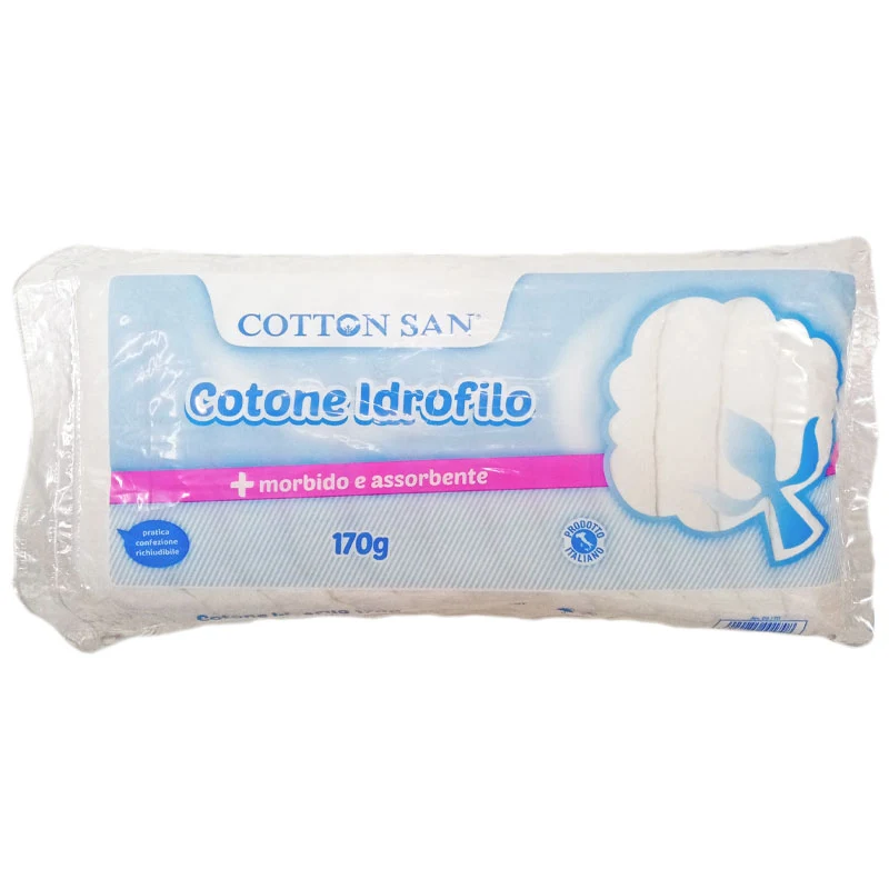 COTTON SAN cotone idrofilo morbido e assorbente 170g