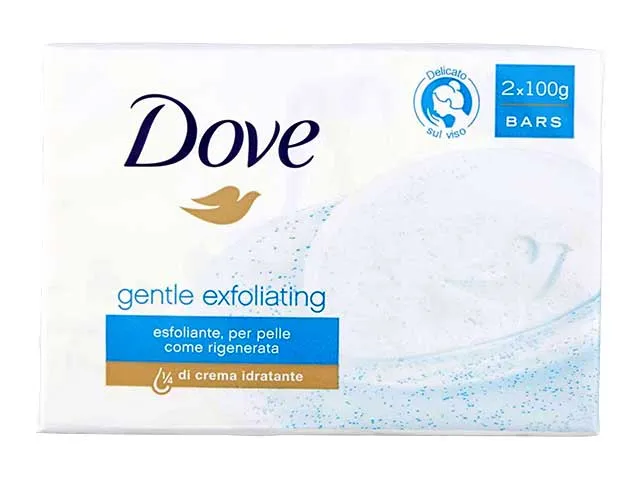 Dove saponetta Gentle Exfoliating - Esfoliante 100gr 2 pezzi