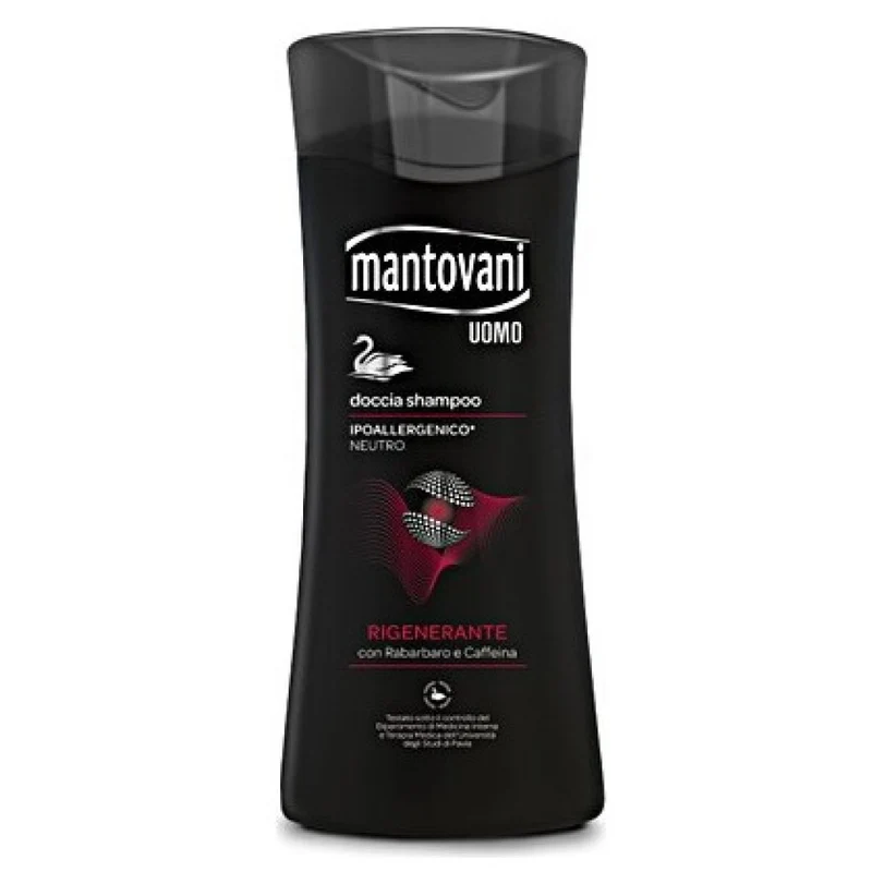 Mantovani Bagnoschiuma Con Rabarbero E Caffeina - Rigenerante - 400Ml