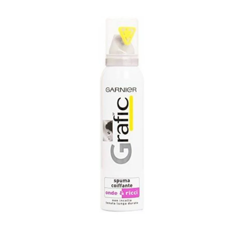 Garnier Grafic Spuma Coiffante Onde e Ricci Tenuta Lunga Durata 200ml