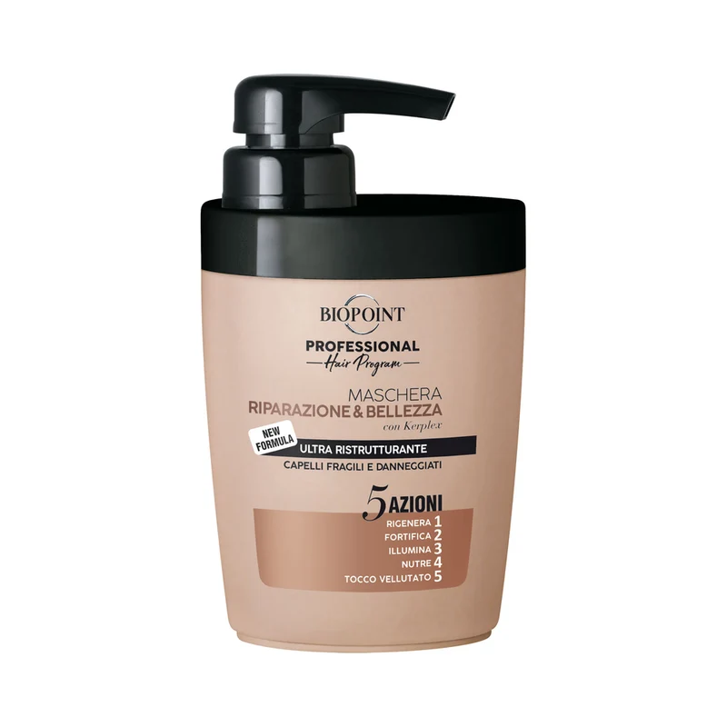 Biopoint Maschera Capelli Riparazione e Bellezza Con keplex Capelli Fragili 300m