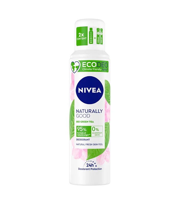 Nivea Naturally Good Deodorante spray al tè verde bio
