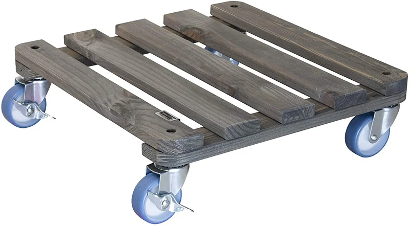 Carrello Per Piante Legno Pino 40X40 Cm 200 Kg