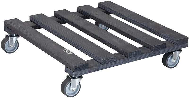 Carrello Per Piante Legno Pino 38X38 Cm 120 Kg