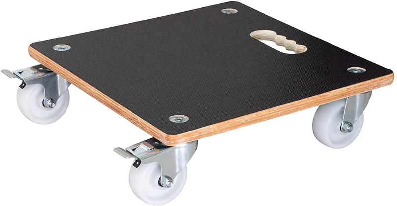 Carrello Per Piante Legno E Antiscivolo 38X38 Cm 250 Kg