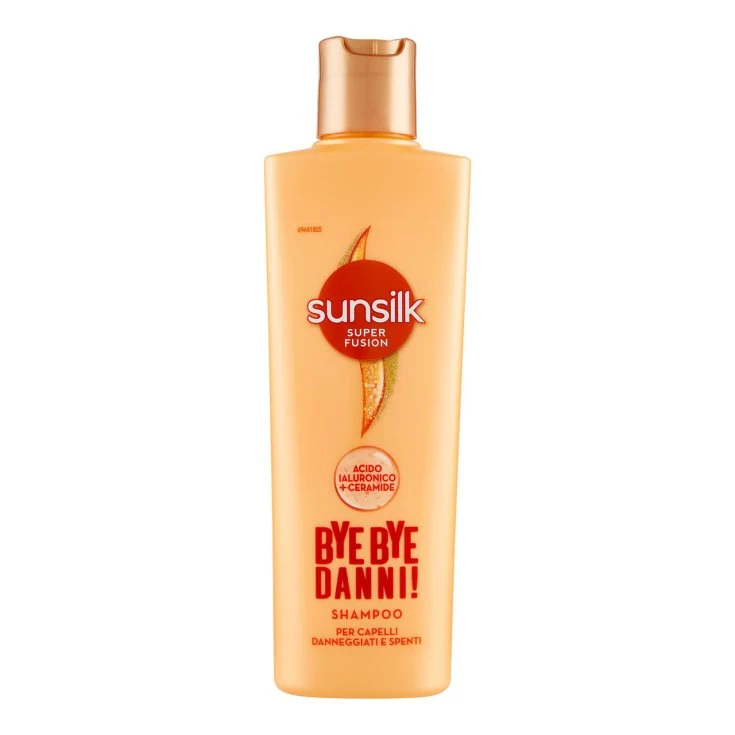Sunsilk Super Fusion Bye Bye Danni! Shampoo per Capelli Danneggiati e Spenti 220 ml