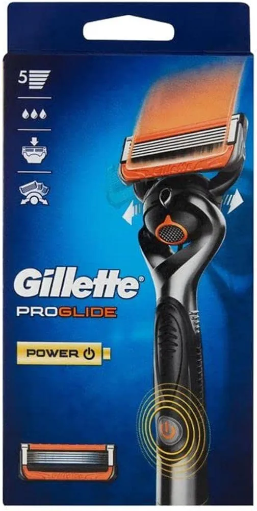 Gillette Fusion ProGlide Power Regolabarba Uomo, Lame Rasoio A Mano Libera, 1 Manico E 1 Lametta Da Barba Da 1 Lame, Rifinisce Le Aree Più Difficili