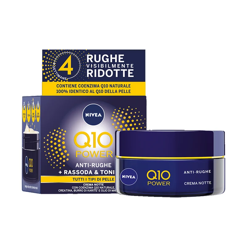 Nivea Q10 Power Crema Viso Notte Antirughe Rassodante Tonificante 50ml