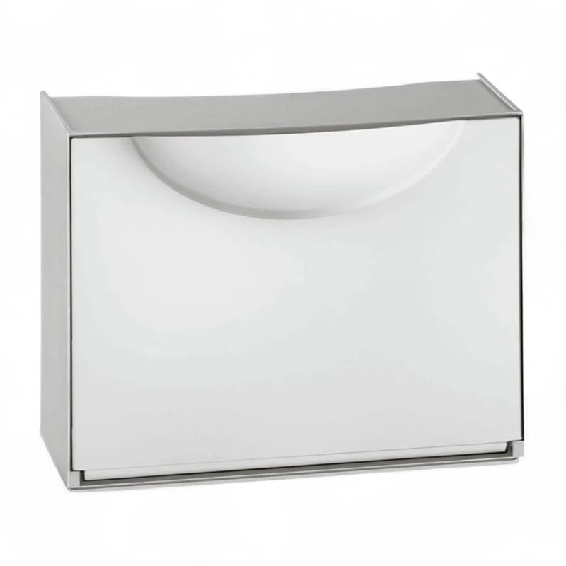 Scarpiera componibile modulare bianco grigio con apertura a ribalta capienza 3 paia dimensioni 51x39x19 cm