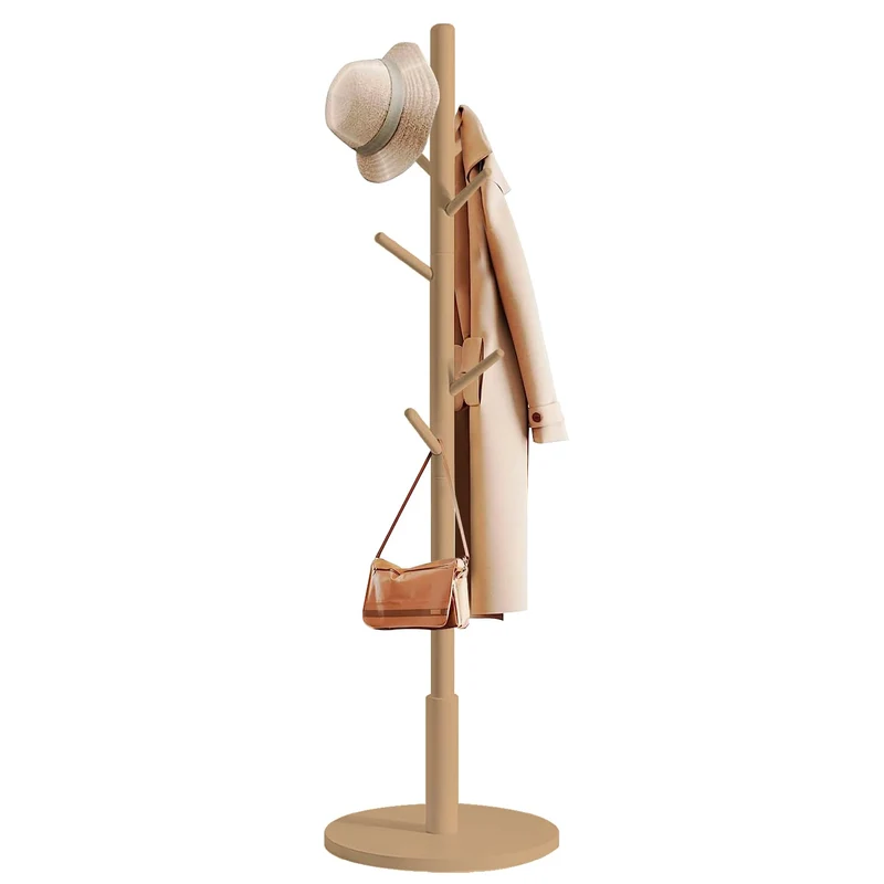 edihome, Appendiabiti da Terra, in Legno, Attaccapanni, per Abiti, 8 Ganci, 172 x 38 x 38 cm, per Ingresso, Corridoio o Camera da Letto (legno)