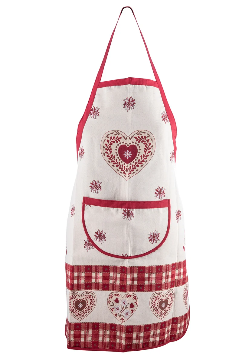 Val Badia Grembiule Petto Rosso