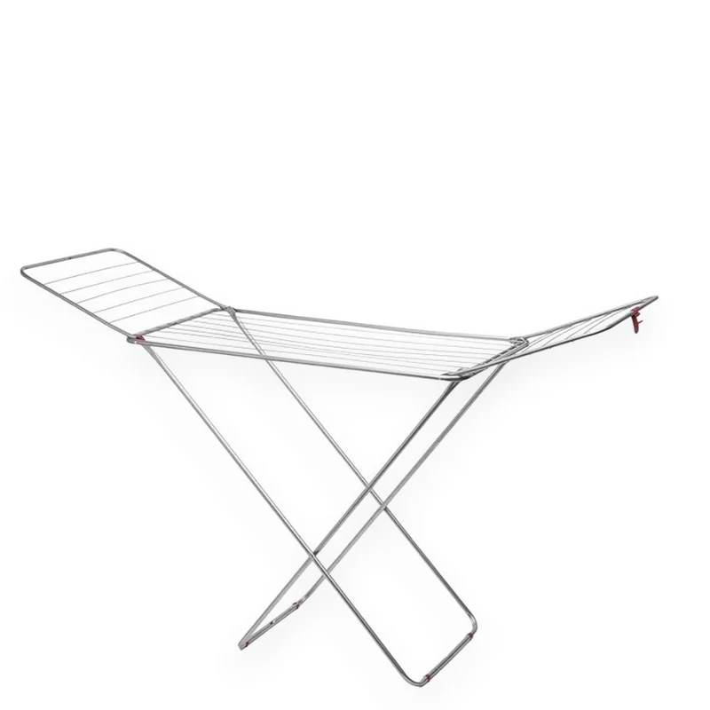 Stendibiancheria in acciaio 180x55xH90 cm e lunghezza stenditura 18 m