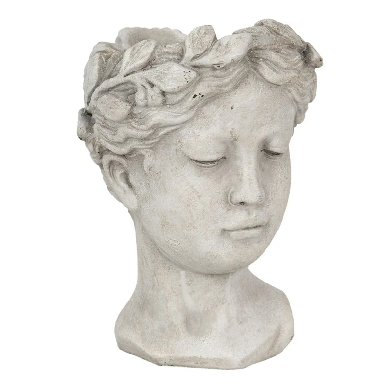 Vaso Fiori Testa Donna 16X15X21 Cm