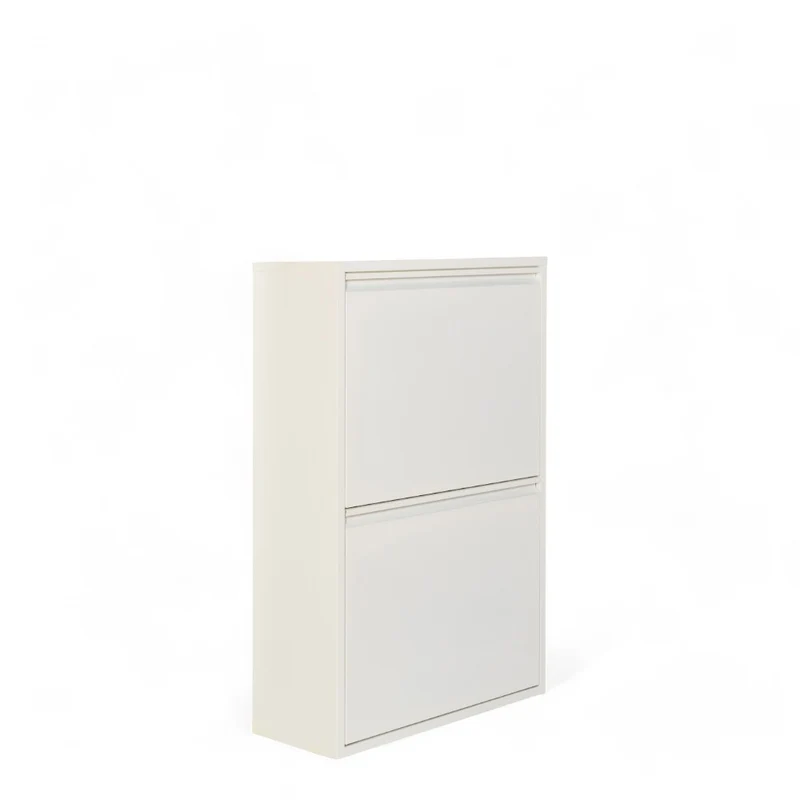 Mobile raccolta differenziata bianco 2 ante polipropilene dimensioni 60x25x92 cm per interni ed esterni risparmio spazio