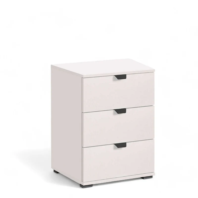 Comodino bianco opaco truciolare bilaminato dimensioni 45x40x63 cm ideale per arredamento moderno e classico