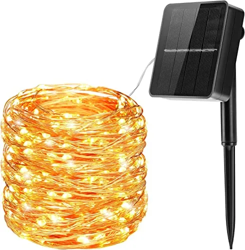 Luci Solari Esterno, 26m 240 LED 8 Modalità Impermeabile IP65, Catena Luminosa Per Festa, Matrimonio, Giardino, Natale, Patio Luci Decorative