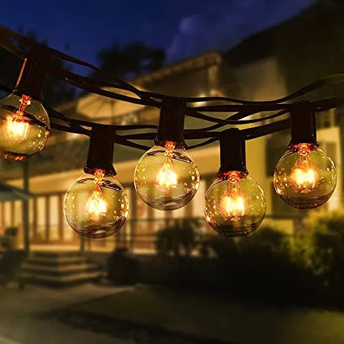 Catena Luminosa Esterno, TOGAVE 11M Catena Luci Esterni con 30+5 G40 Lampadina Ghirlanda Luci IP44 Impermeabile Filo Lampadine Esterno Decorazione per Giardino,Matrimonio,Festa - Bianco Caldo