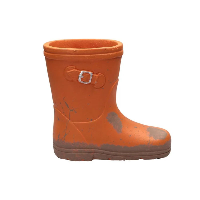 Vaso Splash Cachepot Stivale Sx Arancio