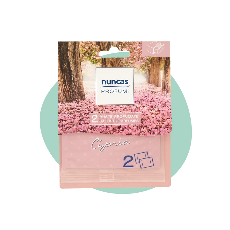 Nuncas buste profumate per cassetti cipria - 2 pezzi