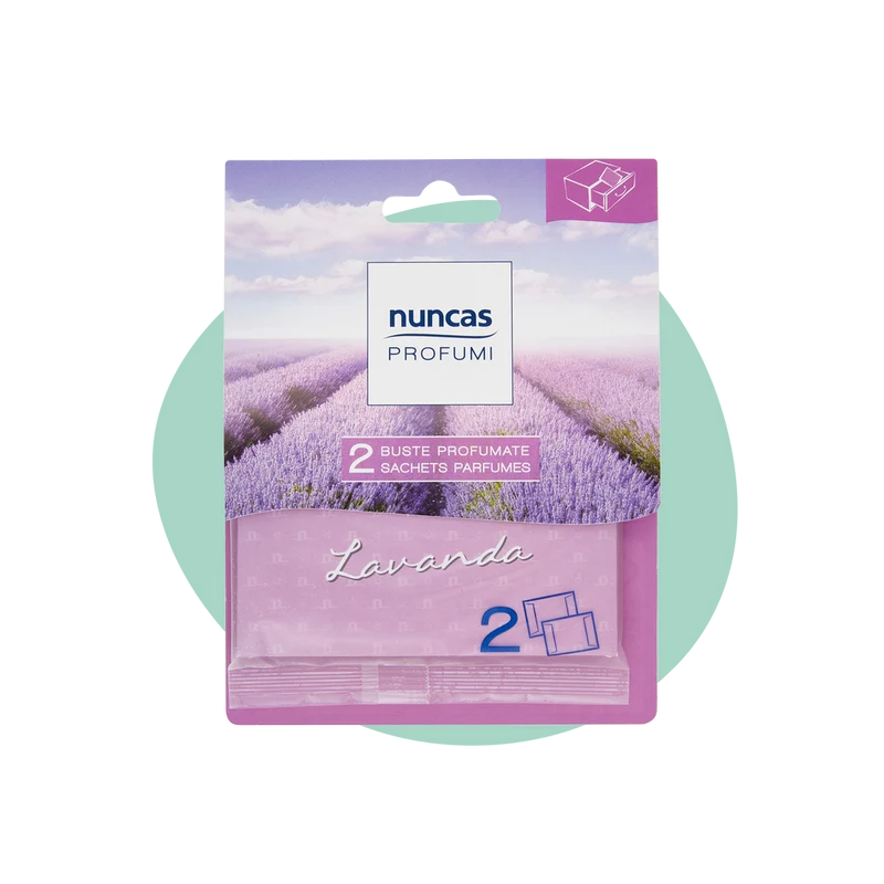 Nuncas buste profumate per cassetti lavanda - 2 pezzi