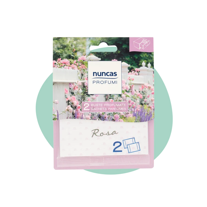 Nuncas buste profumate per cassetti rosa - 2 pezzi