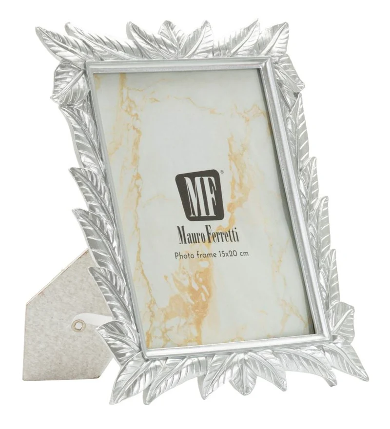 Cornice Leavy Silver Cm 21,2X1,7X26,8 Per Foto Eleganti