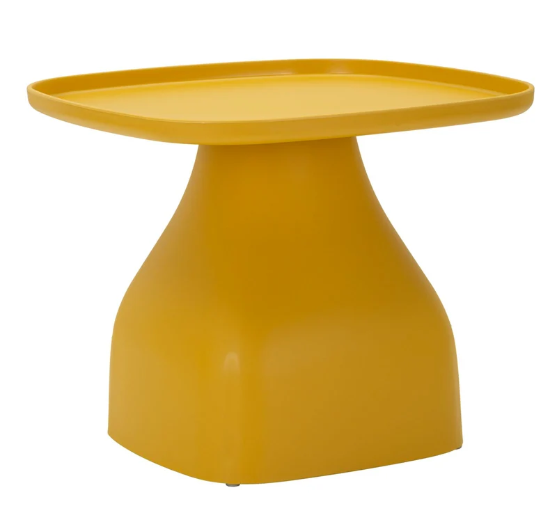 Tavolinetto Gea Giallo CM 48X48X38 Design Moderno Unico