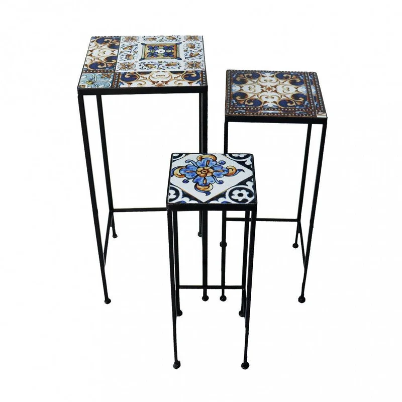 Set di 3 Fioriere Quadrata Persefone | Ceramica | Dimensioni Varie