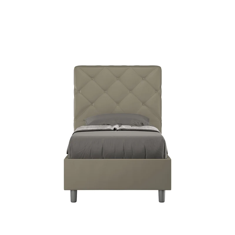 Itamoby Letto singolo contenitore imbottito similpelle Priya