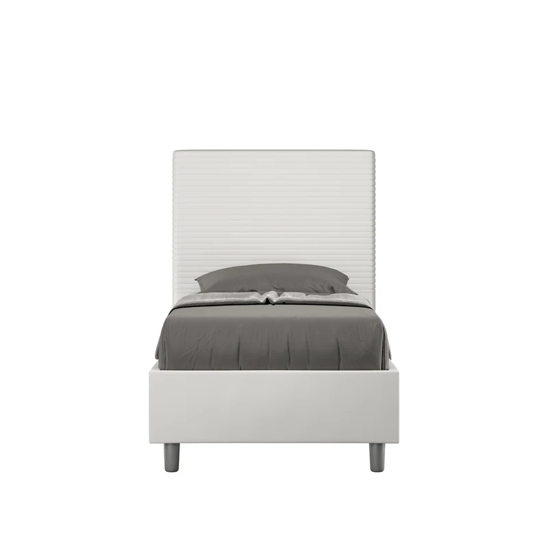 Itamoby Letto singolo imbottito similpelle Focus 80x200 senza rete, con rete, contenitore