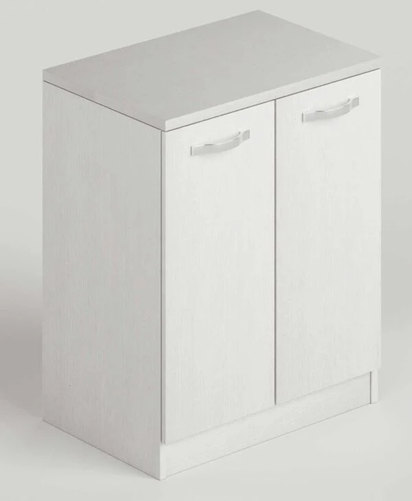 Base lavanderia 71 cm in kit bianco frassinato Laundy