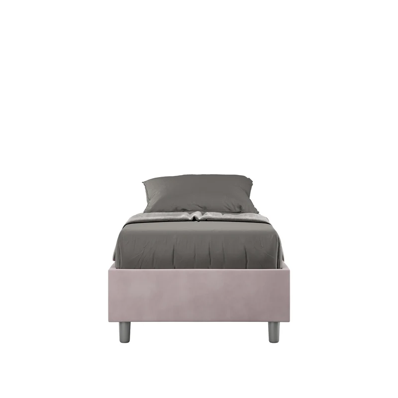 Itamoby Letto singolo 80x200 imbottito senza testiera, con rete o contenitore