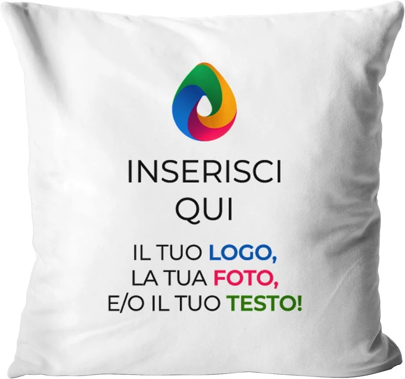 Teetaly Cuscino Personalizzato con Foto e Scritte, 40x40, Sfoderabile e Lavabile con Morbida Imbottitura- Idea Regalo per la Festa della Mamma/papà, Compleanno, Natale, San Valentino